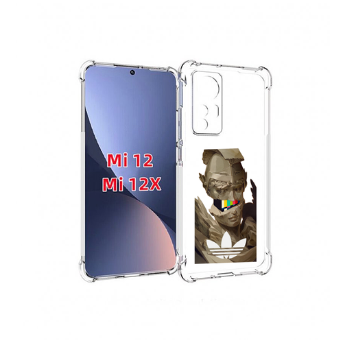 Чехол MyPads статуя-адидас для Xiaomi 12S задняя-панель-накладка-бампер