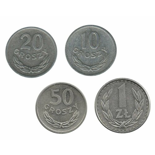 Польша набор из 4 монет 1969-1988 годов код 23858 польша набор из 5 монет 2010 2014 годов код 23857