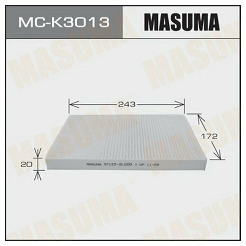 MASUMA MC-K3013 Фильтр салона Kia Ceed (ED) 06-12; Hyundai i30 (FD) 07-11 Masuma
