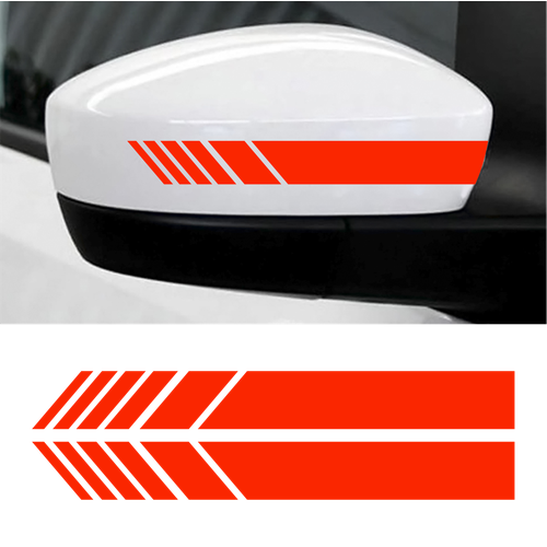 Наклейка полоса на зеркало авто, 2 шт