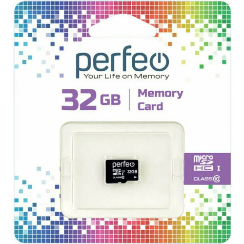 Карта памяти Карта памяти Perfeo microSD 32GB High-Capacity (Class 10) w/o Adapter карта памяти perfeo microsd 16gb high capacity class 10 с адаптером bl1