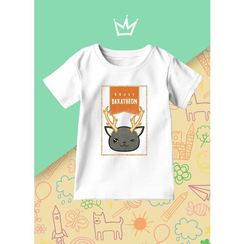 фото Футболка каждому своё, размер 128, белый