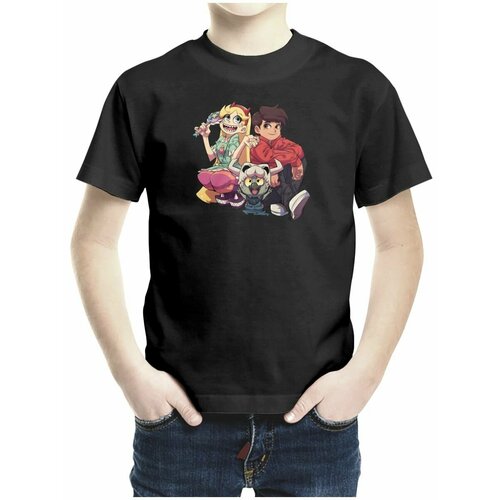 фото Футболка каждому своё, размер 128, черный