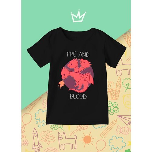 фото Футболка каждому своё, размер 128, черный