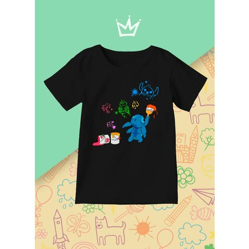 фото Футболка каждому своё, размер 128, черный