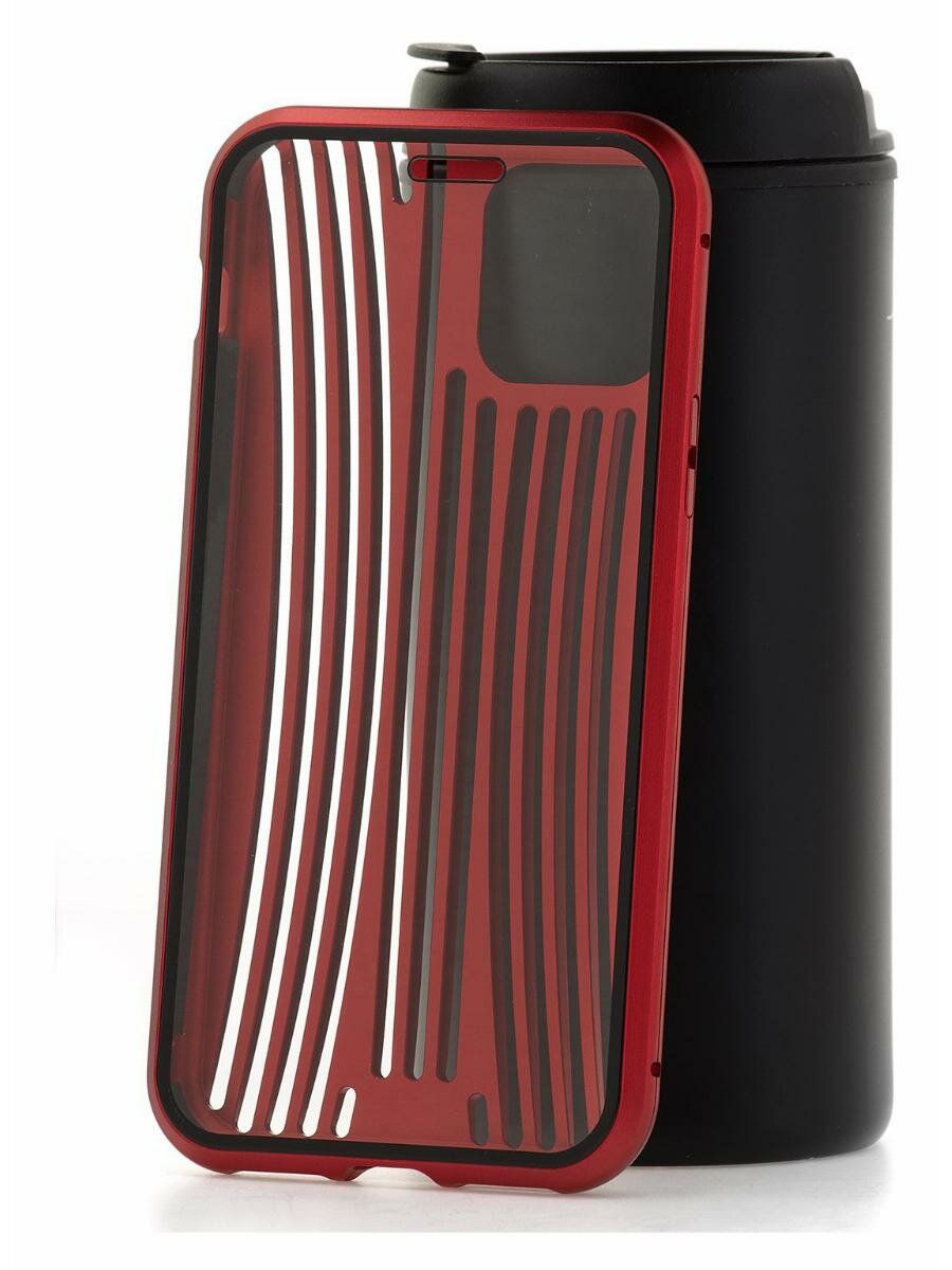 Чехол для iPhone 11 Pro Kruche Metal Suitcase Red