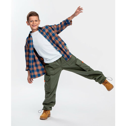 фото Брюки button blue, размер 158, мультиколор