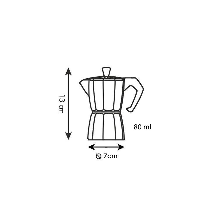Кофеварка гейзерная Tescoma Paloma, 1 чашка, 80мл 647001.00 - фотография № 3