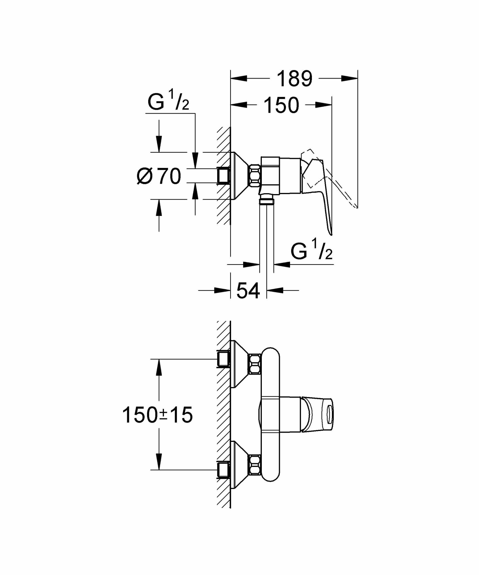 Смеситель для душа Grohe 32816000 - фото №3