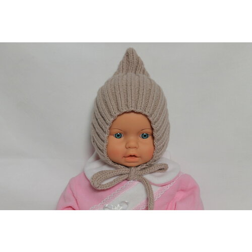 фото Шапка , размер 48-50, бежевый sashulya