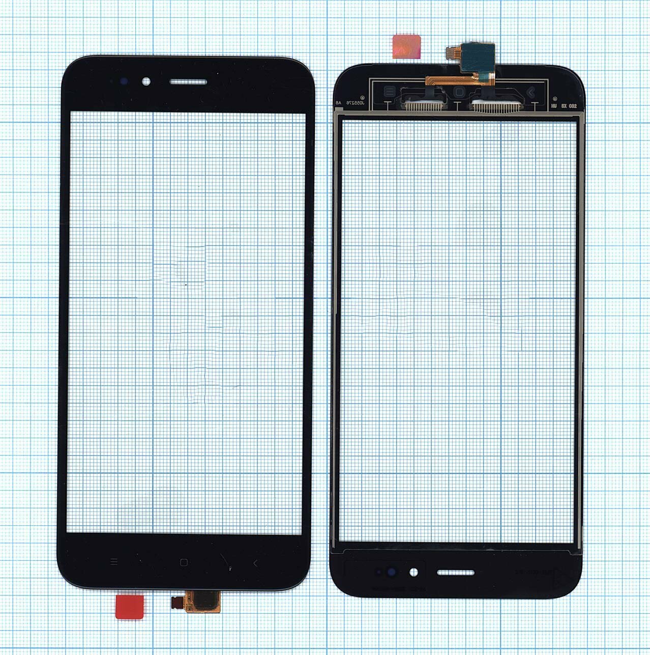 Сенсорное стекло (тачскрин) для Xiaomi Mi A1 / Mi 5X черное