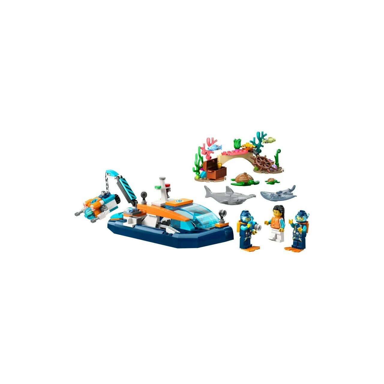 Конструктор LEGO City Explorer Diving Boat 60377