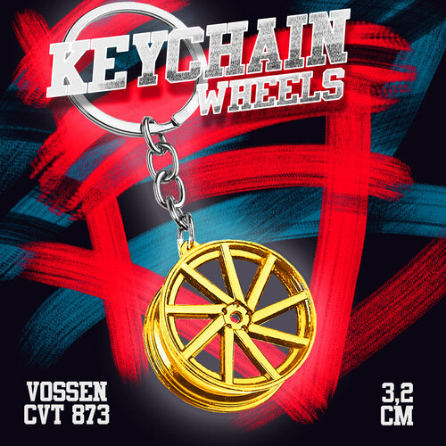 Брелок, гладкая фактура, Citroen, золотой, серебряный