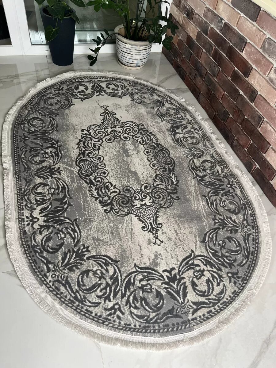Ковер Natali's Carpets акриловый машинная вязка овальный 1.25x1.80 м