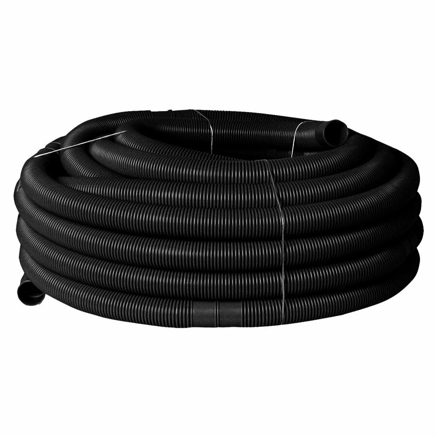 Шланг гофрированный Chemoform Delphin d39  шаг 0 75 м  бухта 50 м  цвет чёрный   цена   за 1 шт