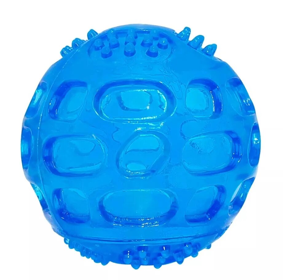 Мяч-пищалка для собак голубой д. 63 см M-pets
