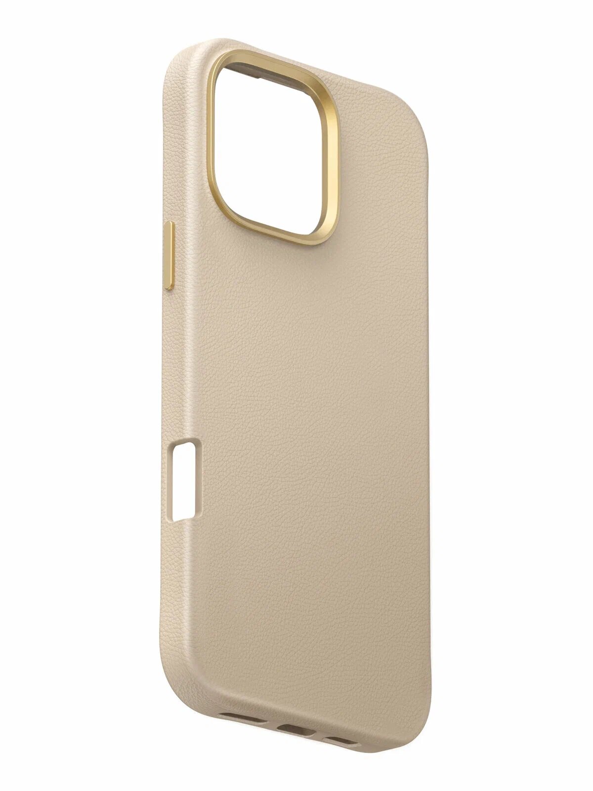 Uniq для iPhone 16 Pro 6.3" чехол COEHL MUSE Magsafe Leatherette with Strap цвет кремовый (CREAM) — фото 1