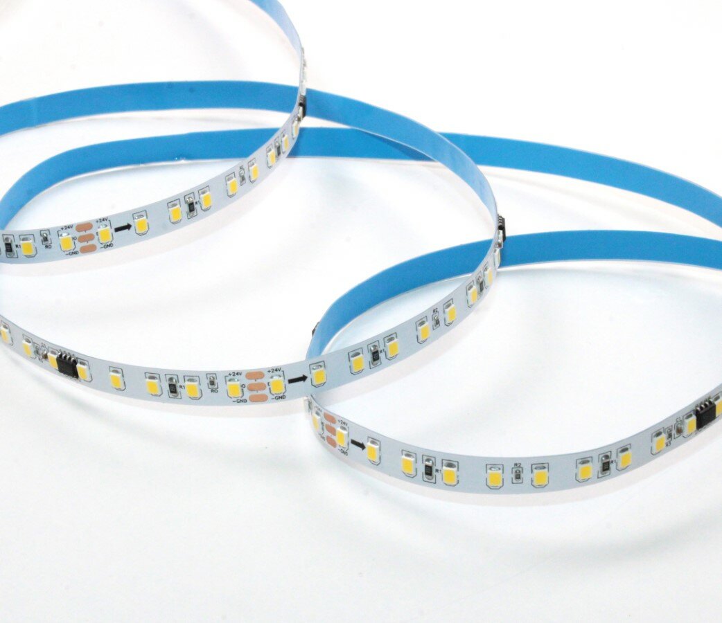 126-LR24-2835-120SMD-IP20-10M-SPI-1903x15-Warm 3000K 8pix/m 7.2W-700Lm/m Светодиодная лента адресная белая тёплая 
