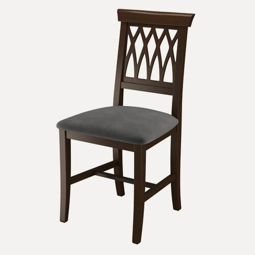 Изображение товара Стул деревянный габри, массив бука, темный орех темно-серый