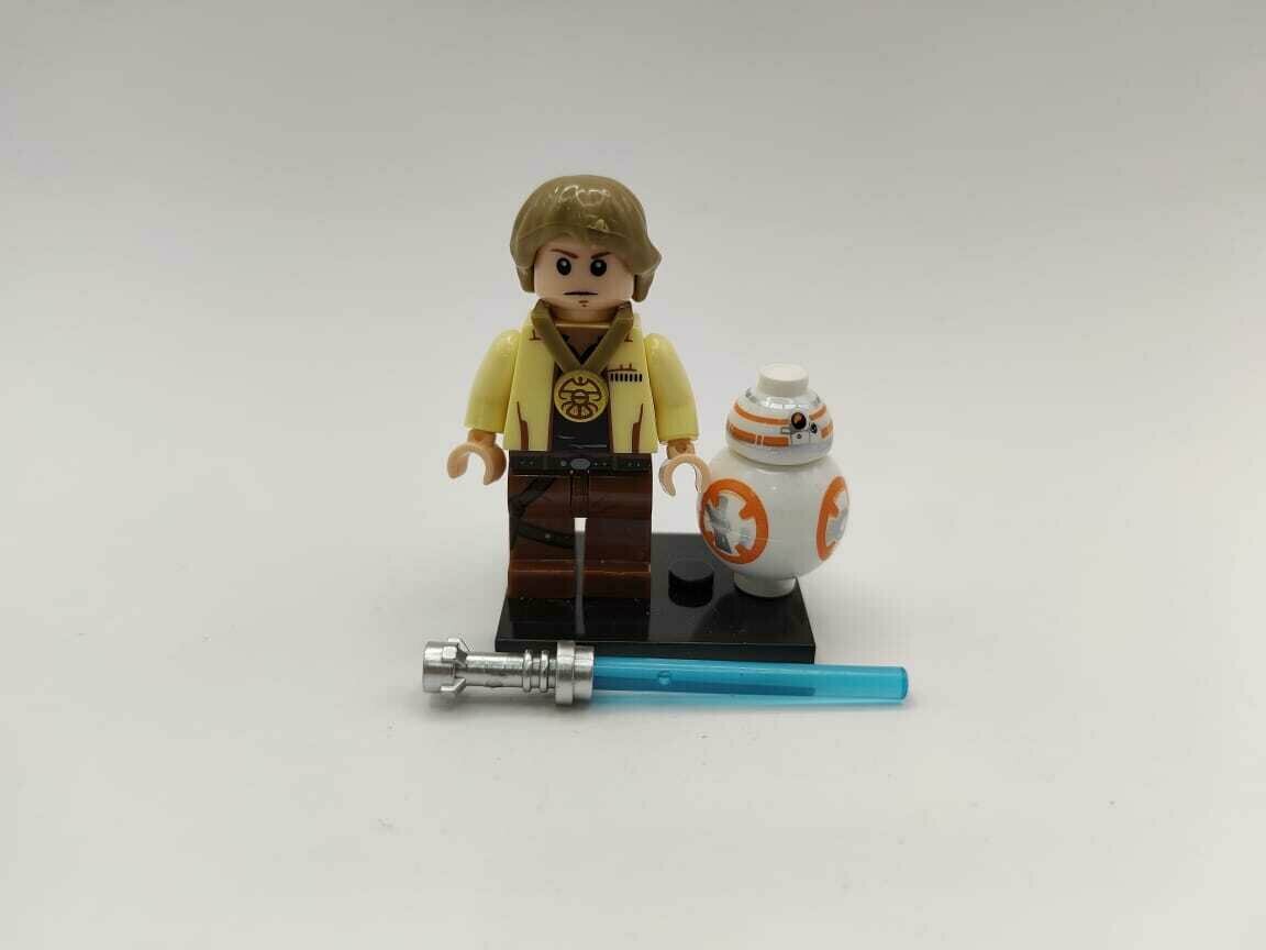 Минифигурка "Люк Скайуокер с Явин 4", фигурка серии "Джедаи" Star Wars, совместима с конструкторами Lego