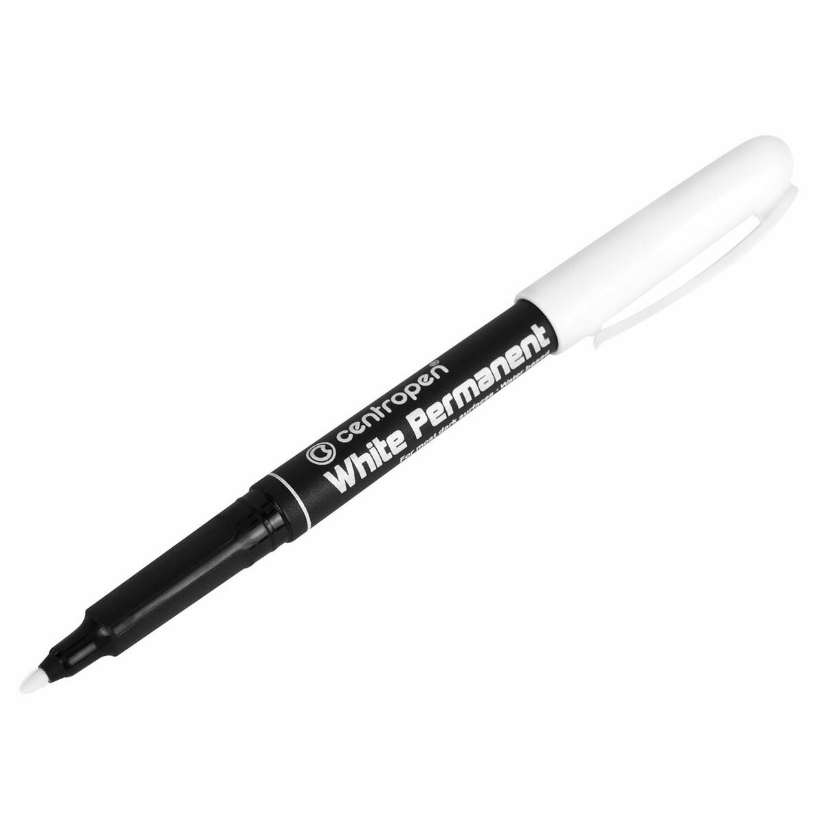 Маркер перманентный Centropen 2686 (1.2мм, круглый наконечник, белый) (2686/1)