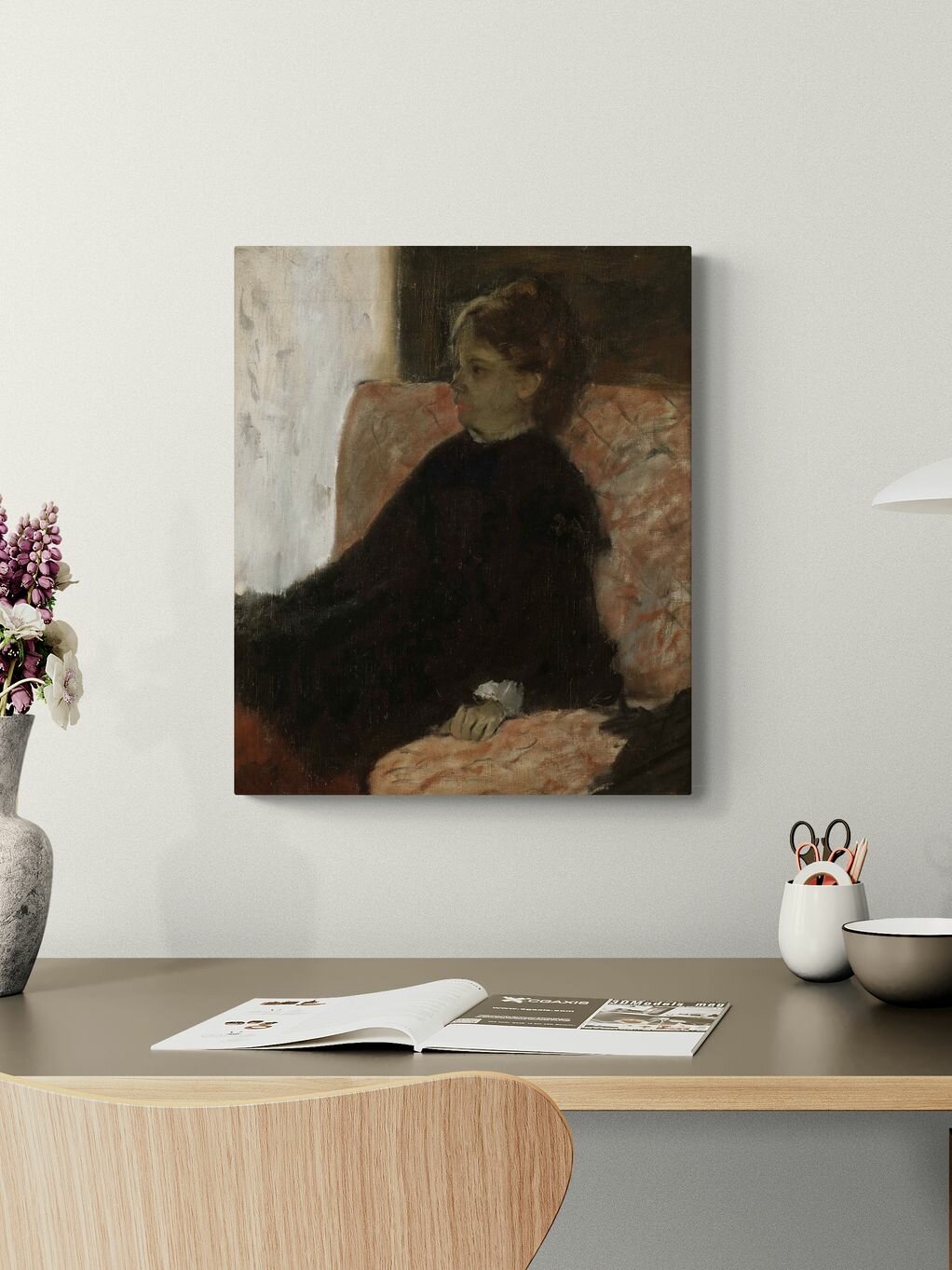 Эдгар Дега "Женщина в черном". Картина 60х50 см — фото 1