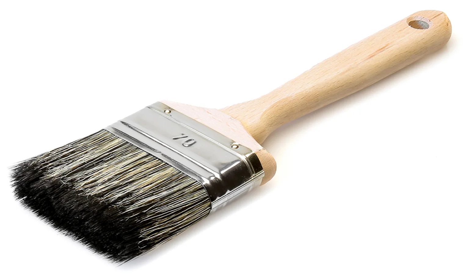 Кисть малярная Лазурный берег КФ-70 С7 флейцевая со смешанной щетиной 70x18мм / малярные и отделочные инструменты