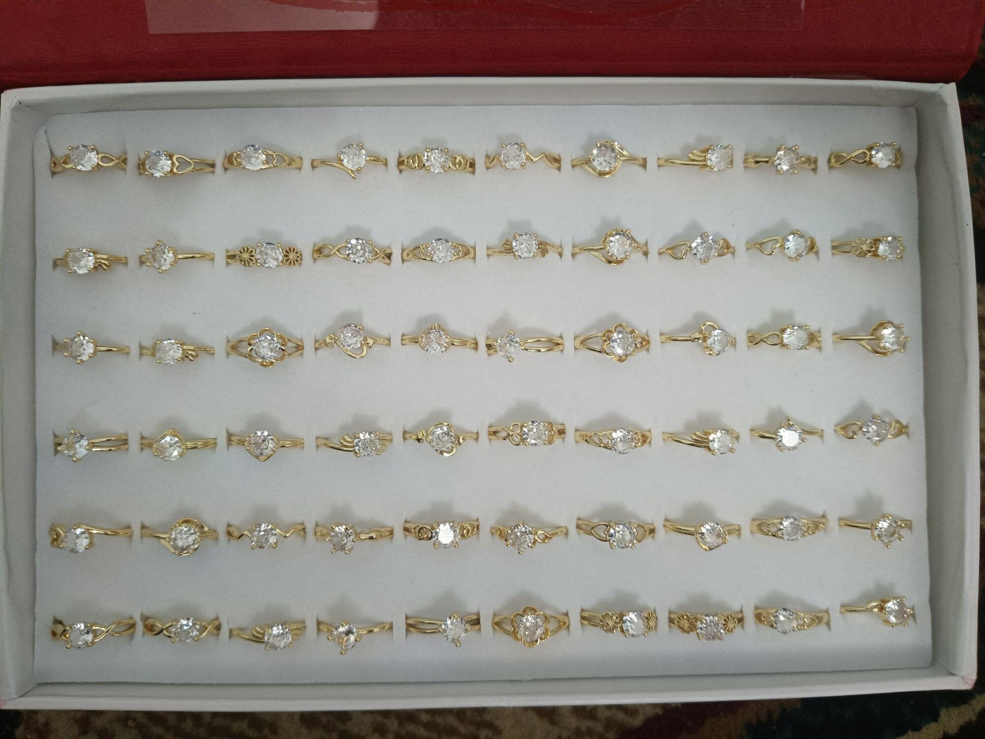 Набор колец Van Cleef & Arpels, размер 16, golden