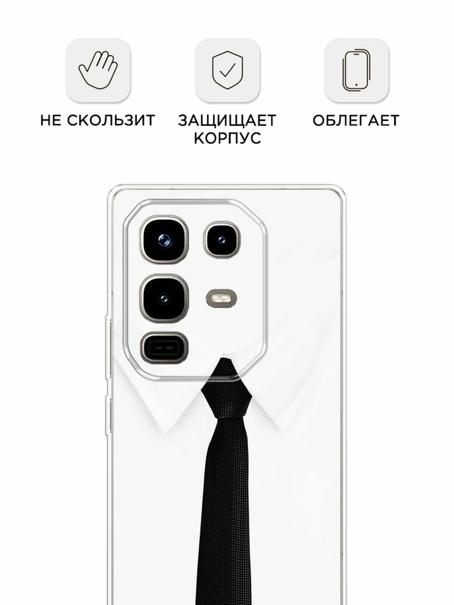 Чехол на Infinix Note 50 Pro / Инфиникс Нот 50 Про с принтом "Галстук" — фото 1