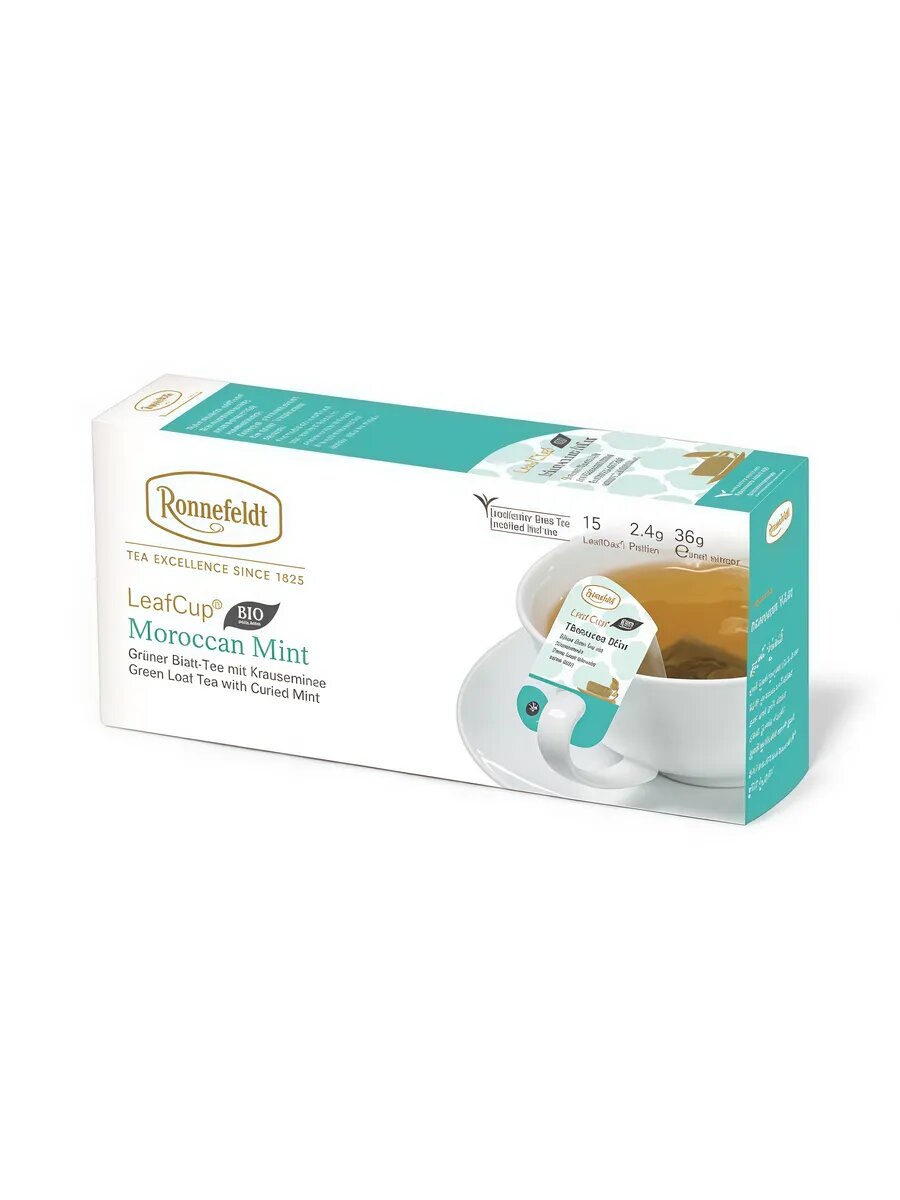 Ronnefeldt Leaf Cup Марокканская мята чай в пакетиках 15 шт