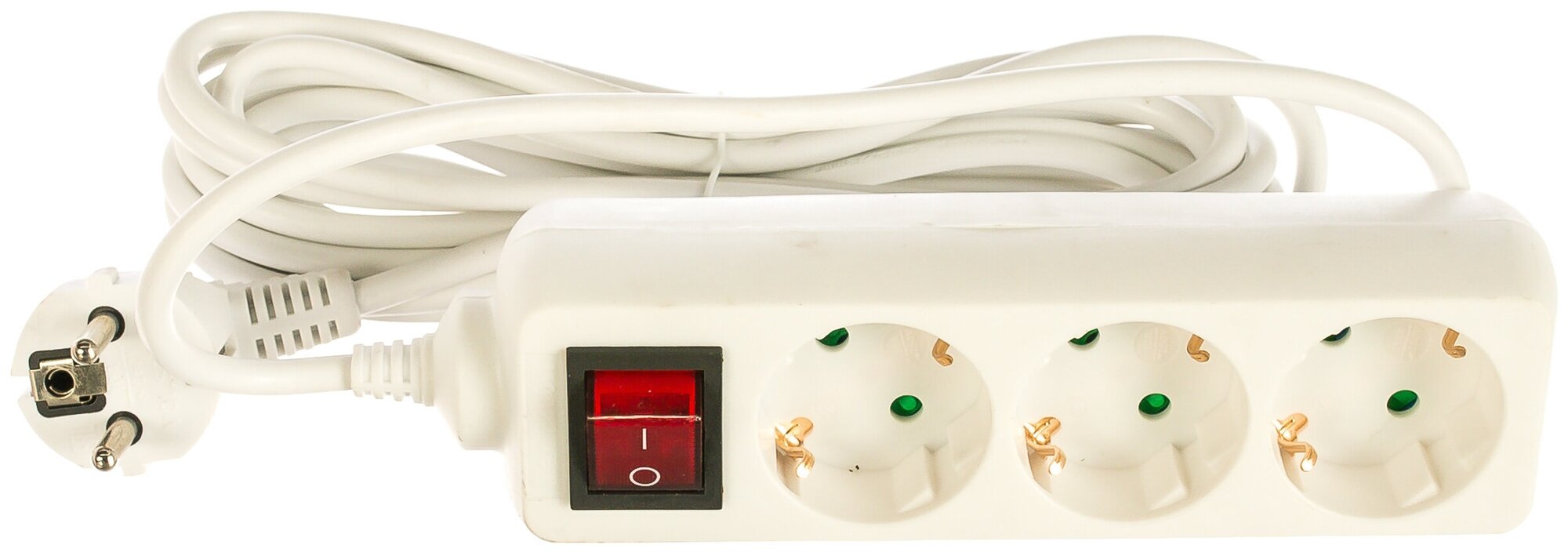 Volsten S 3x5-ZDV (э/удл., земля, выключ.,дети, 3 гн. 5 м., 10А, 2200 Вт.)
