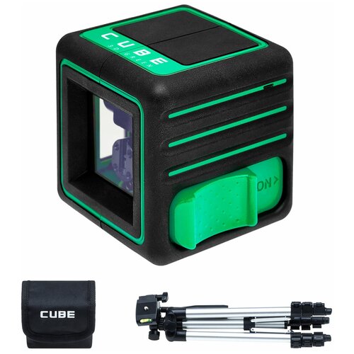 уровень лазерный ada cube 3d green professional edition а00545 со штативом Лазерный уровень ADA instruments Cube 3D Green Professional Edition (А00545) со штативом