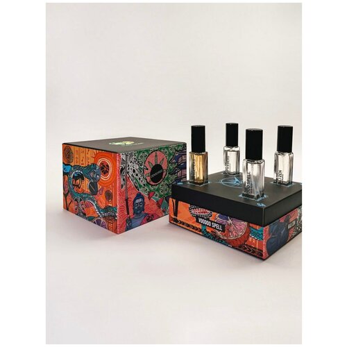 Набор парфюмерной воды / Black Heart - TRAVEL BOX QUBE. Серия - Black Paradox. Travel-size 4x10 мл