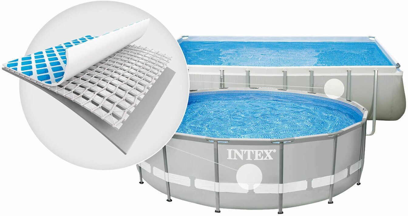 Каркасный бассейн Intex Prism Frame / 26788NP (400x200x100) + фильтр-насос, картриджный фильтр - фотография № 2