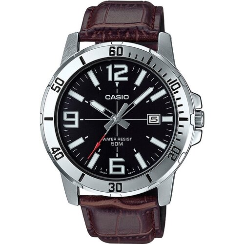 Наручные часы CASIO Standard, коричневый, серебряный наручные часы casio standard коричневый серебряный