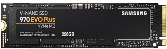 SSD диск Samsung M.2 970 EVO Plus 250 Гб PCIe Gen 3.0 x4 V-NAND 3bit MLC (MZ-V7S250BW)