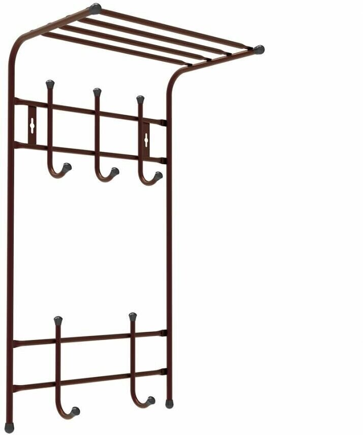 Вешалка настенная NIKA ВПТ5 на 5 крючков коричневый