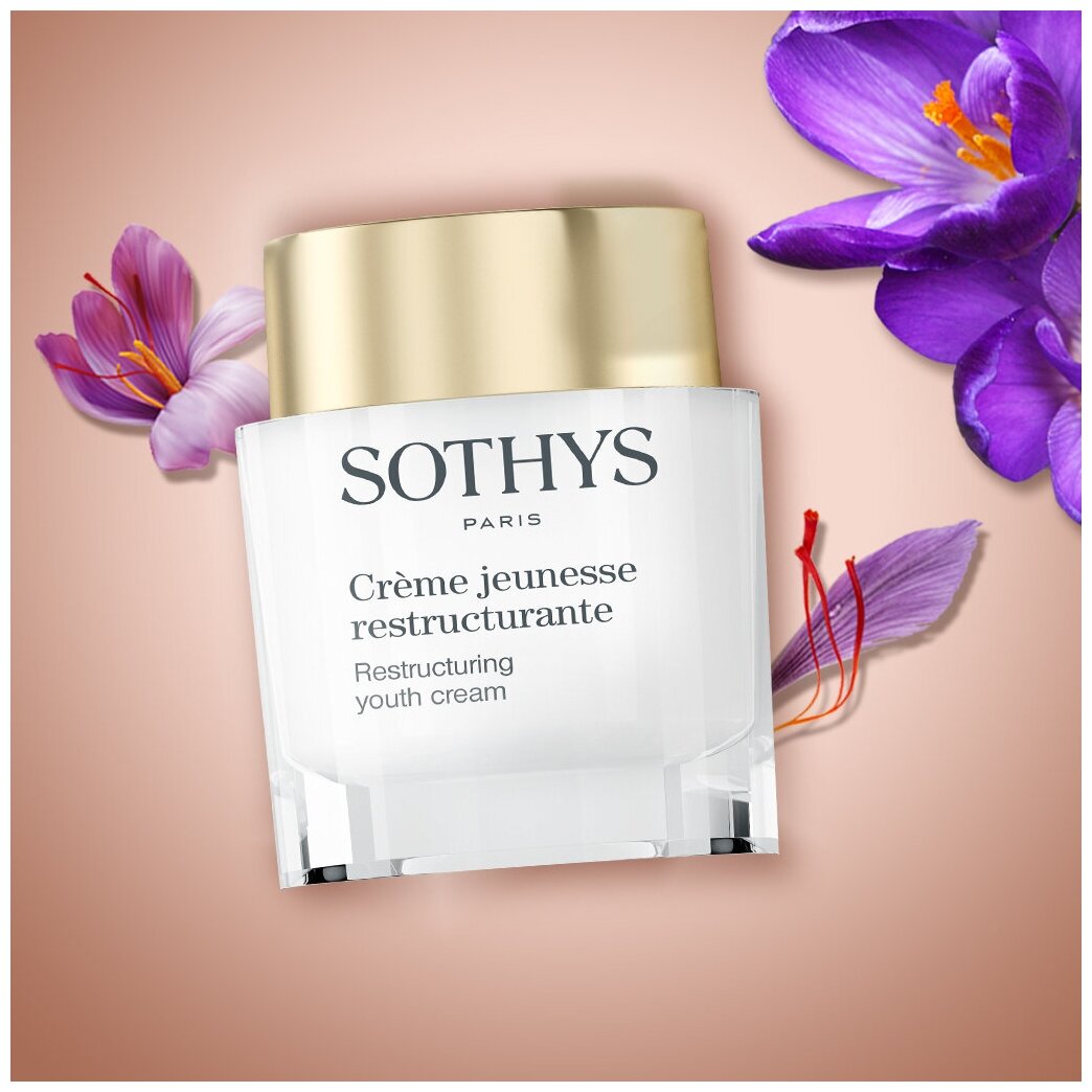 Sothys, Антивозрастной, реструктурирующий крем 50+ Restructuring Youth Cream, 50 мл.