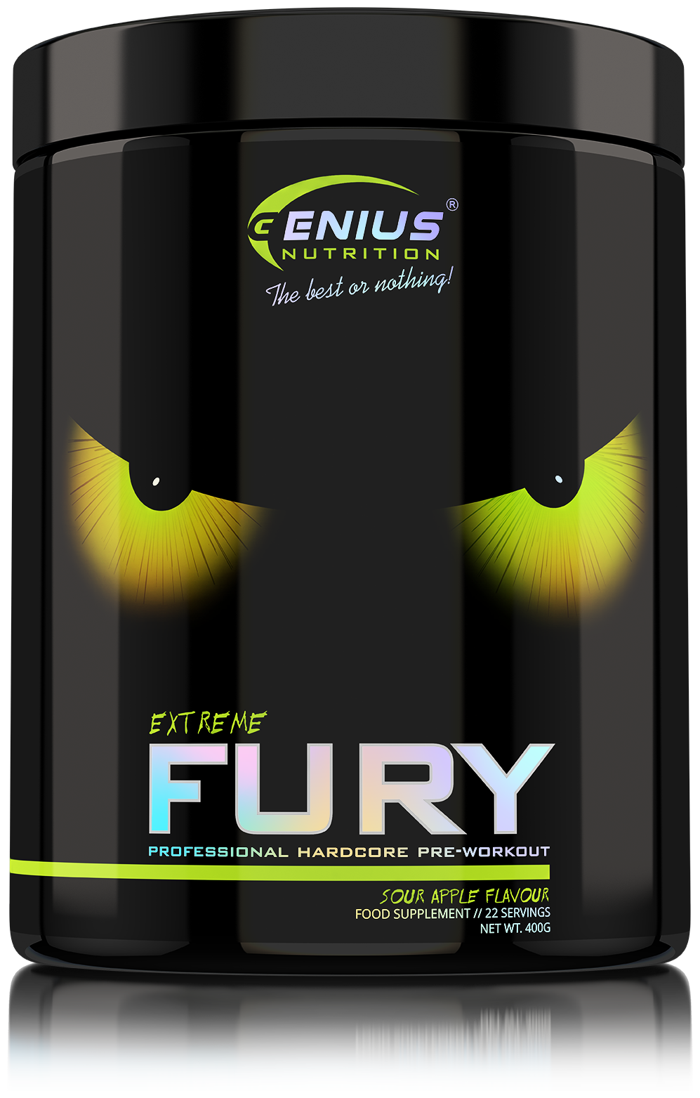 Genius Nutrition Fury extreme 400 г яблоко