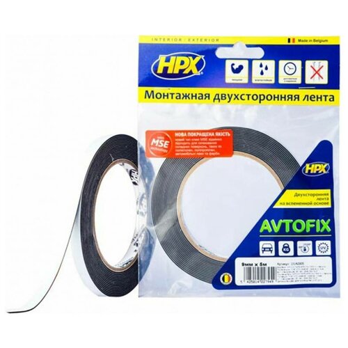 Автомобильная двухсторонняя лента HPX DSA0905 Autofix 9 мм х 5 м 5425014227949