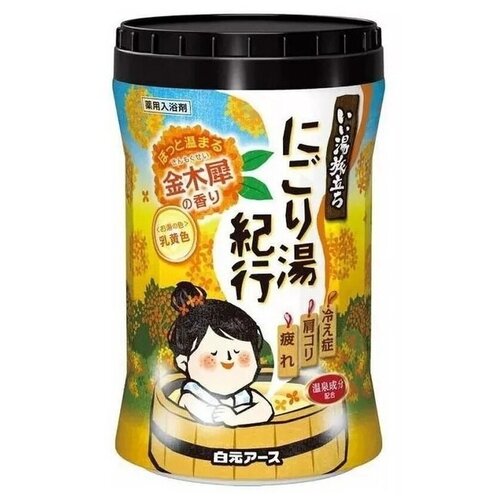 Hakugen Earth Банное путешествие Увлажняющая соль для ванны с восстанавливающим эффектом, 600 г