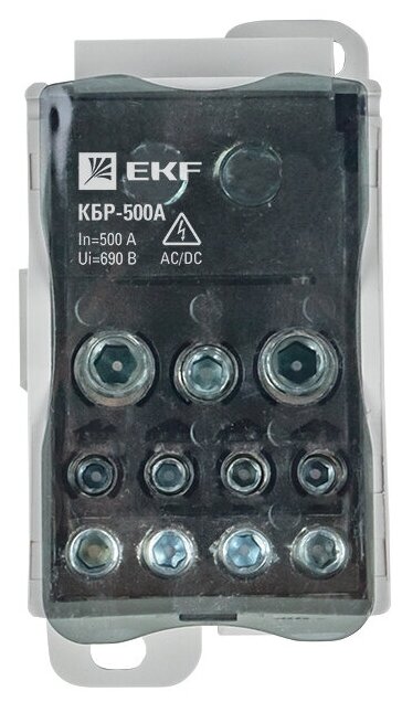 Блок распределительный КБР на DIN-рейку и монтажную панель 500A EKF PROxima plc-kbr500 - фотография № 4
