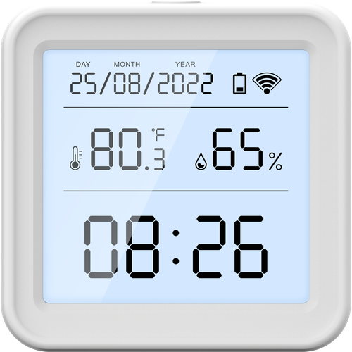 электронная метеостанция с термометром гигрометром часами и жк дисплеем Умная метеостанция для дома iFEEL Comby IFS-STD002 с с WiFi, термометром и гигрометром, часами и календарём