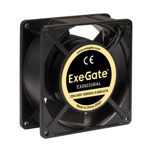Вентилятор для корпуса Exegate EX09225BAL вентилятор kaku ka1725ha2 ball 220v ac 30w 352 8 m3 h 0 27a подшипник качения 172x50x51
