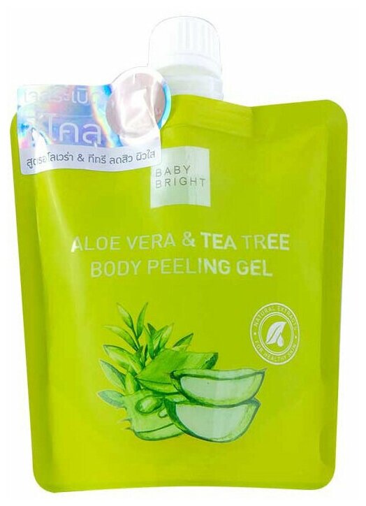 Пилинг гель для тела с алоэ вера и маслом чайного дерева Baby Bright Aloe Vera & Tea Tree Body Peeling Gel