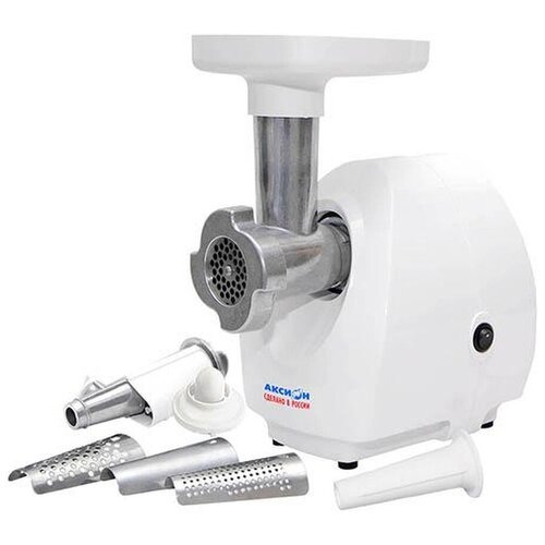 Эл мясорубка аксион М2104 пр-во Россия 1000Вт шнековая соковыжималка 1104700₽