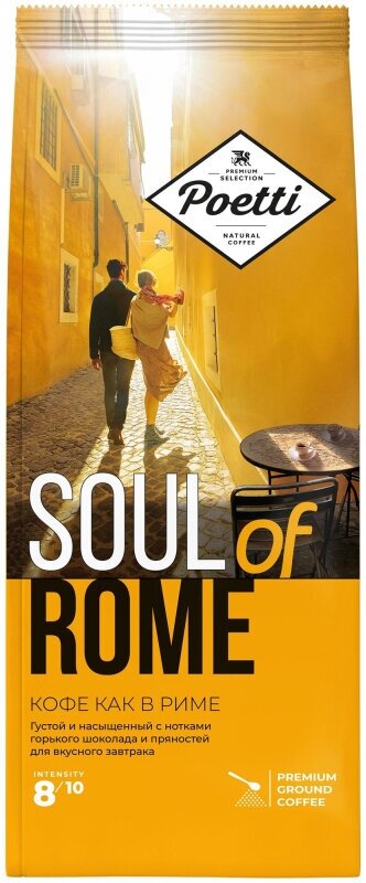 Кофе Poetti Soul of Rome молотый, 200г - фотография № 9