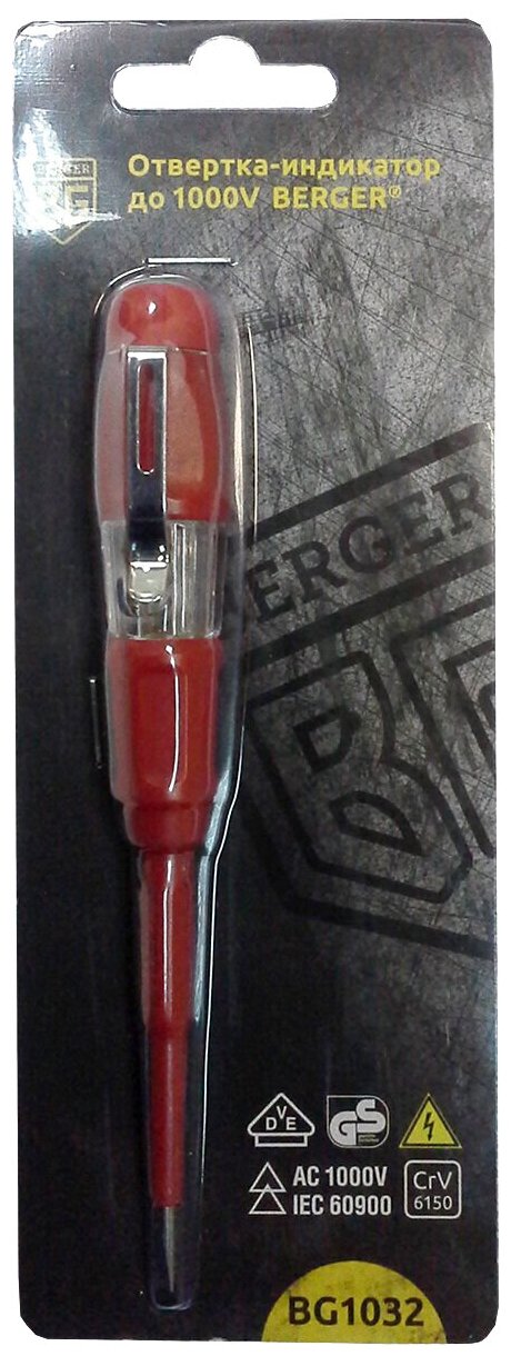 Berger BG Отвертка индикатор Berger BG1032 . - фотография № 2