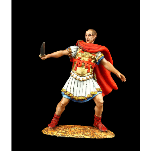 Оловянный солдатик SDS: Гай Юлий Цезарь, Битва при Мунде, 45 г до н. э. оловянный солдатик sds юлий цезарь 52 г до н э