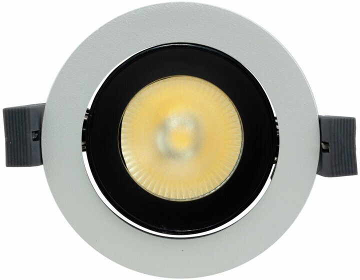 Встраиваемый потолочный светильник REXANT с поворотом и антибликом, 4000 К, 12 Вт, черный - фотография № 3